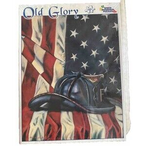 White Mountain Old Glory 1000 Piece Sealed 2002 Jigsaw Puzzle 24x30 #219 RARE